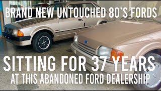 I FOUND THIS OLD FORD DEALERSHIP - WITH STILL NEW 80's FORDS LEFT INSIDE