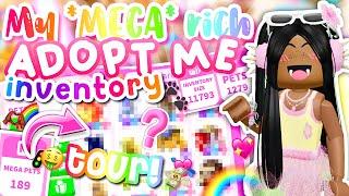 MY MEGA RICH ADOPT ME INVENTORY TOUR! *188 MEGAS* 