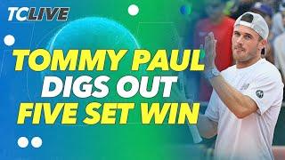 Tommy Paul ROARS Back from Two Sets Down | 2025 Roland Garros | TC live