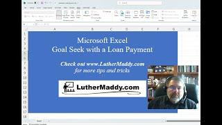 Microsoft Excel: Learn to use the Goal Seek tool with a mortgage payment