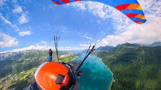 paragliding from col de forclaz to la tournette, Annecy