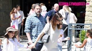 Ben Affleck & Jennifer Garner Take The Kids To Sunday Morning Church Service 4.30.17