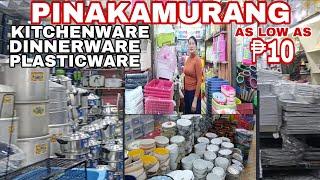 PINAKAMURANG DINNERWARE/ KITCHENWARE,APPLIANCES AND PLATICSWARES DITO SA QUIAPO#kitchenwares