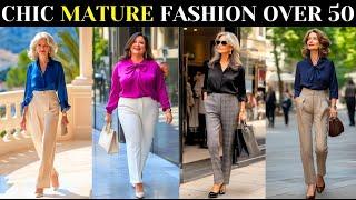 How To Style 50+ 60+ 70+ 80+ Chic Elegant Mature Fashion