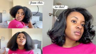 Silk Press Natural Hair At Home | Products I Use & Silk Press Tips for Salon Results!