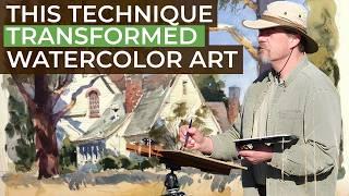 Watercolor Tips from Mike Kowalski – Simple Shapes, Color, and Shadows! Watercolor for Beginners