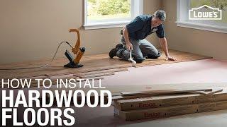 Learn How to Install Hardwood Floors | DIY Projects