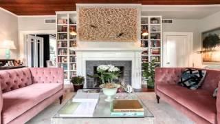 Ideas For Decorating Plush Pink Sofa Living Room