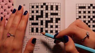 ASMR | Super Sleepy Crossword  (Close Whisper, Pencil Sounds)