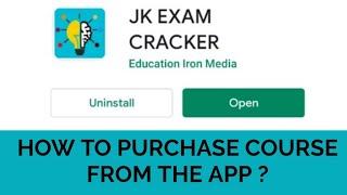 HOW TO PURCHASE JK BANK COURSE FROM APP