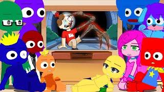 Poppy Playtime w/ Rainbow Friends React To Choo Choo Charles Origin Story II Gacha Club II My AU