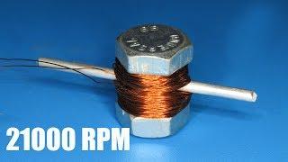 21000RPM super high speed dc brushed motor , How to make a powerful motor