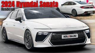 2024 Hyundai Sonata Facelift Rendered