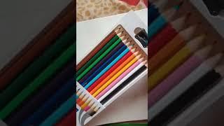 unboxing my new colour pencils only ₹ 50 rupees ️️#colour#pencilcolouring #youtube #shorts