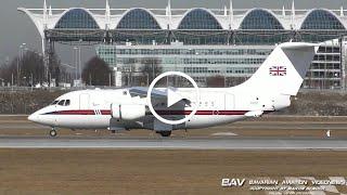 British Aerospace 146 CC.2 - Royal Air Force ZE701 - landing at Munich Airport | MSC2019