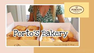 Eating Porto's Bakery Mukbang