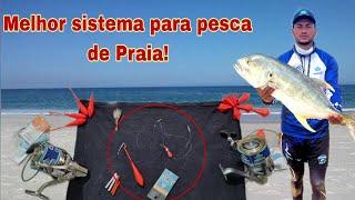 O MELHOR CHICOTE DO MUNDO PARA PESCA DE PRAIA!!! Pega tudo... O PEIXE GRANDE não resiste.