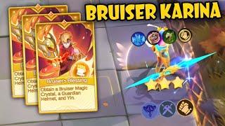 CRAZY DAMAGE PERFECT GAMEPLAY !! KARINA 6 BRUISER !! MAGIC CHESS GO GO BEST SYNERGY