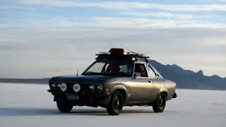 1974 Opel Manta on the Salt Flats at Sunrise