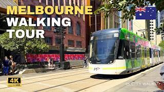 Melbourne Christmas Walk | 4K Walking Tour of CBD Holiday Festive Atmosphere