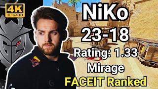 NiKo w/huNter/emi 5-stack (Mirage) | FACEIT Ranked | Sep 14, 2024 #cs2 #pov