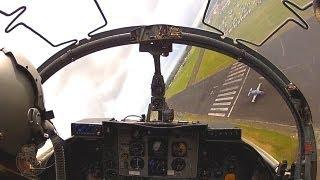 BAC Strikemaster jet fighter trainer display from cockpit