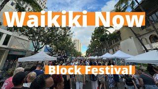 WAIKIKI NOW (2024) | Checking out the BLOCK FESTIVAL in Waikiki (Leahi Festival)