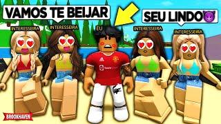 FUI NA FESTA da NOVA PRAIA E TODAS MENINAS ME BEIJARAM... BROOKHAVEN RP Roblox