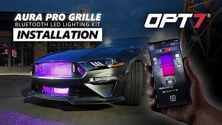 [How to] OPT7 AURA PRO Bluetooth Universal Grille LED Lighting Kit  - Easy Install Must Have!