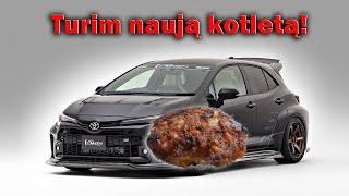 Toliau kepam kotletus: Toyota GR Corolla (pirkom ne per UBR)