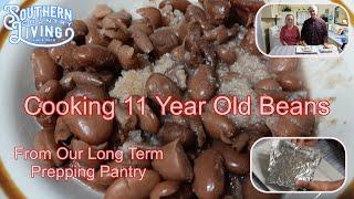 Cooking 11 Year Old Pinto Beans  --  Prepping Storage Cooking