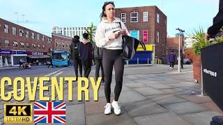 Coventry - City Tour 2024| Walking The Streets of Coventry | Central Coventry Walk [4K HDR]