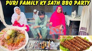 Sari Family Ky Sath Aj Special BBQ Party Ki  Barish Ka Mosam ️
