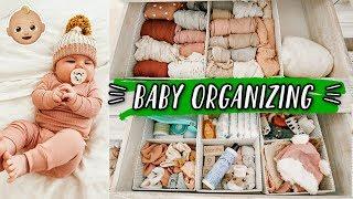 HOW I ORGANIZE BABY CLOTHES! + putting away newborn size :(