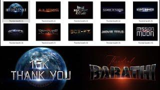 3D Movie Titles Photoshop Mockups PSD Free Download | Thank you for 15K