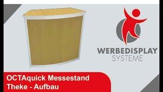 OCTAquick Messestand Theke - Aufbau | Werbedisplay Systeme GmbH