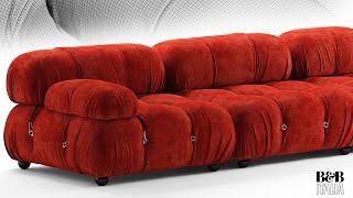 №212. Modeling Sofa " B&B Italia CAMALEONDA " Autodesk 3ds Max & marvelous designer