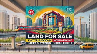 Land for Sale near Kattupakkam Metro Station || 1600sqft 40x40 North Facing