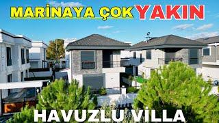 Marinaya Çok Yakın Park Cepheli Harika Villa Turu Didim Merkezde E-950