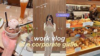 work vlog | productive 9-5 work week of a corporate girlie getting ready for 2025 weyatoons