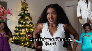 Super rushed | Super random | THRIFT HAULMy Christmas Clothes |Under 700