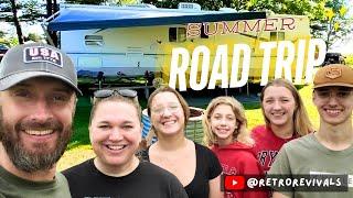 Family Road Trip in Michigan: Rafting, Lighthouses, and Vintage Campers at Tawas Point State Park