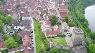 Luftaufnahmen Bad Wimpfen - Blauer Turm - Luftvideo