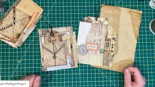 Craft With Me - One Sheet Wonder - Making Easy Ephemera  Holders! Tracie Fox GDT #tutorial