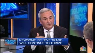 CNBC's Squawk Box Asia:  Newsome on future of trade