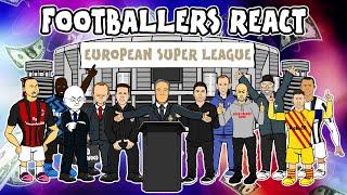 EUROPEAN SUPER LEAGUE! Footballers React!