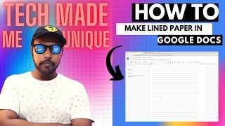 How to create lined paper in google docs | How to Make Lined Paper in Google Docs