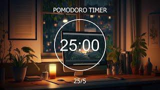 25/5 Pomodoro Timer  Chill Lo-fi Hip Hop Mix for Focus & Relaxation  Focus Station