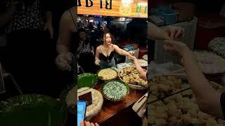 Big and delicious Dumplings are a hot seller in Thepprasit Night Market PATTAYA Thailand Street Food