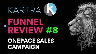 Kartra Free Sales Funnel Template Review #8 - One Page Sales Campaign